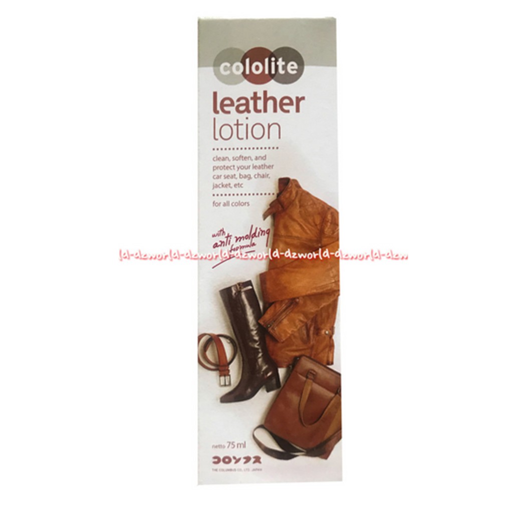 Cololite Leather Lotion 75ml Cairan Pembersih Sepatu Bahan Kulit Netral Kololite Semir Sepatu Shoe Cleaner Cair Colo Lite Untuk Membersihkan Bahan Kulit Sepatu Tas Jok Kursi Jaket Kulit Ikat Pinggang Kulit