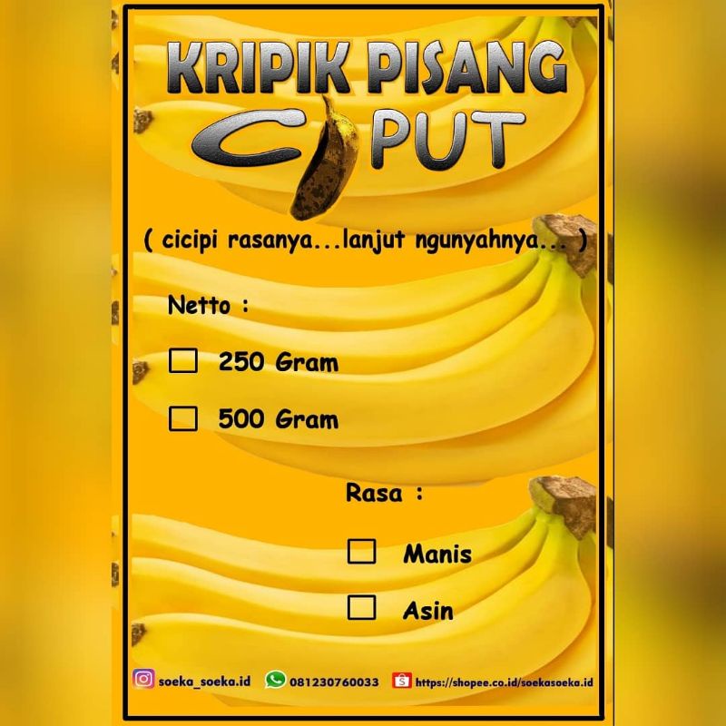 

keripik Pisang Oven Ciput