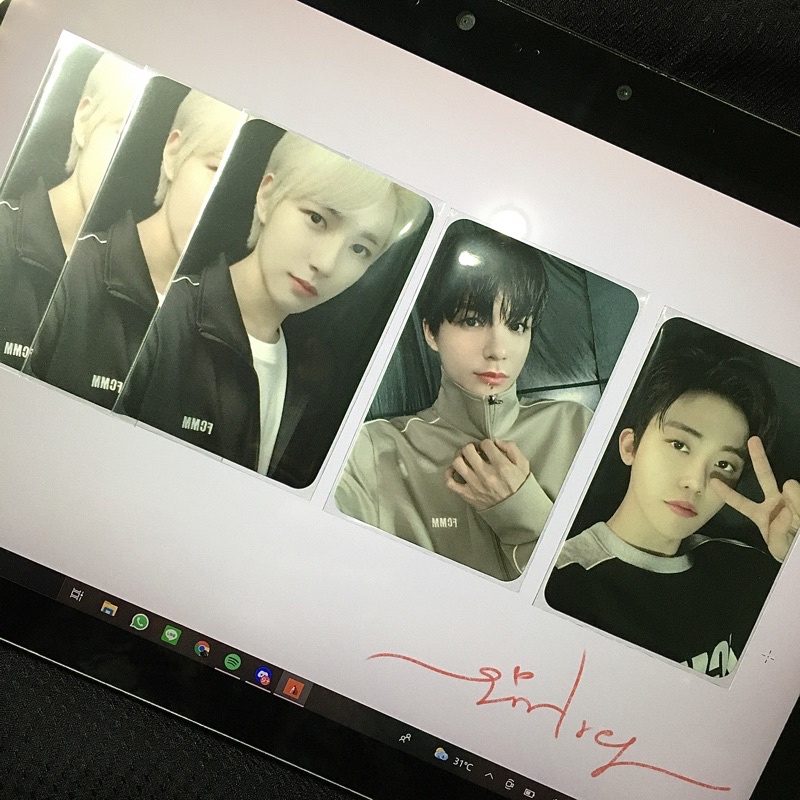 pc photocard fcmm x nct dream renjun jeno jaemin