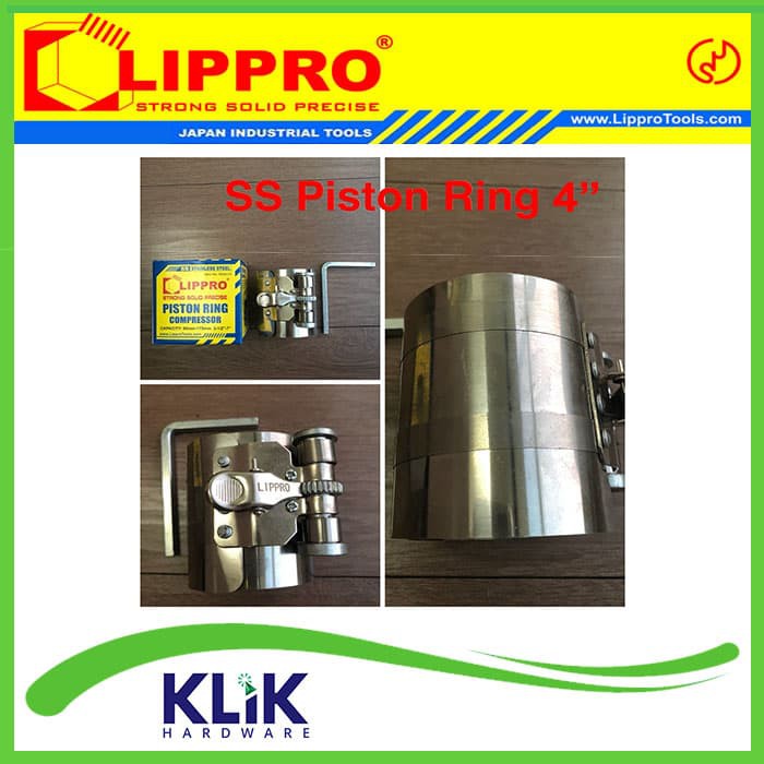 Lippro Piston Ring Compressor 4&quot; - Alat Buka Press Piston Ring Seher 4 Inch