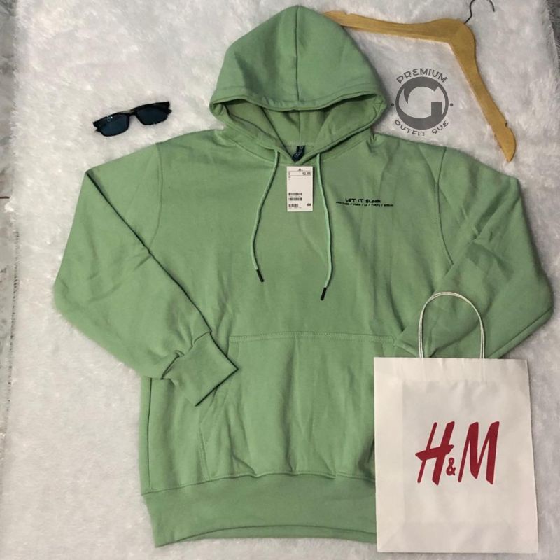 Hoodie h&m let it bloom , free paperbag HnM