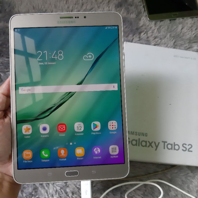 Samsung Galaxy Tab S2 3/32 8" fulset second berkualitas