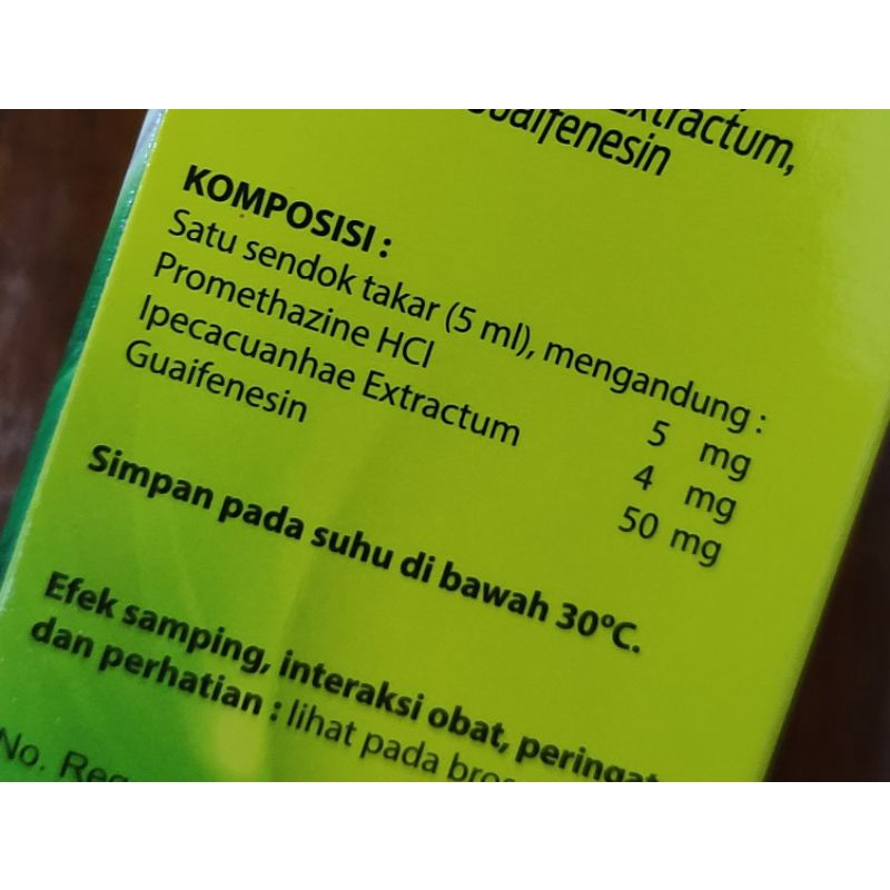 Zenirex Expectorant Sirup / Meredakan batuk berdahak / Alergi