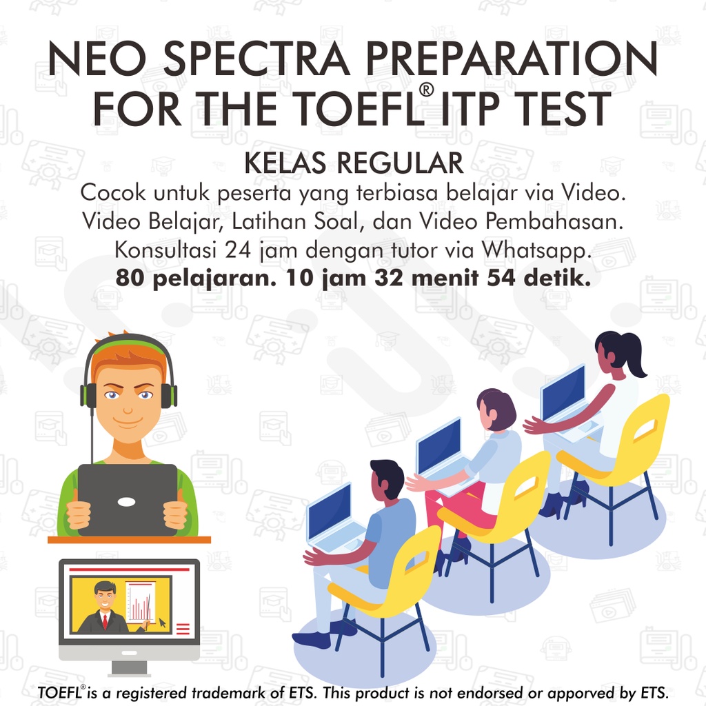 Voucher Les Online Persiapan Tes TOEFL ITP: NEO SPECTRA PREPARATION FOR THE TOEFL (R) ITP TEST