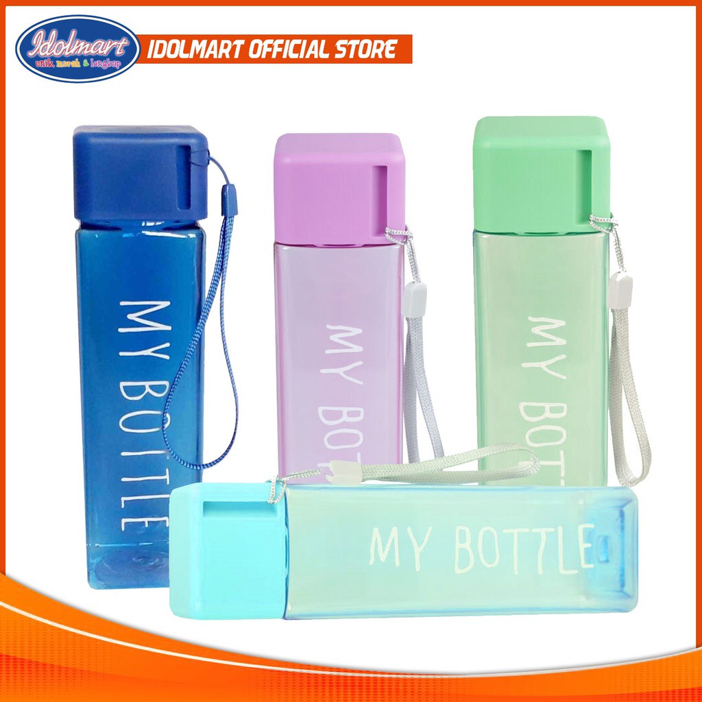 IDOLMART  My Bottle Kotak - My Bottle Petak - Botol Minum Idolmart Surabaya