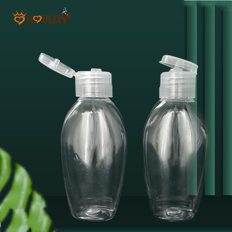 Botol Dispenser Sampo / Sabun Cair / Kosmetik Portabel Bentuk Oval Model Tekan Ukuran 50ml Untuk Travel