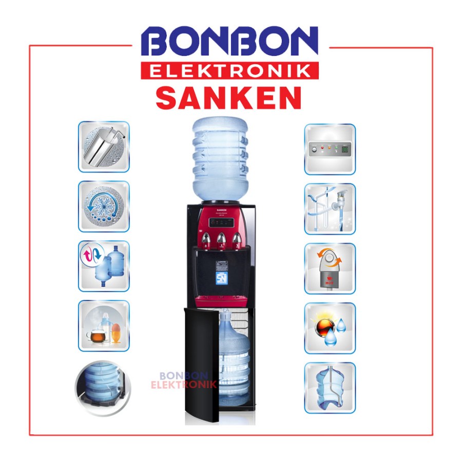 [GOSEND/GRAB] Sanken Dispenser Duo Galon HWD-Z88 / HWDZ88