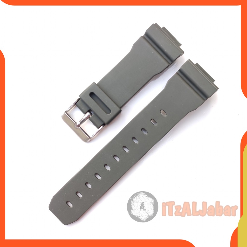 Tali jam tangan Casio DW 8800 Strap Casio DW-8800 - Hijau army