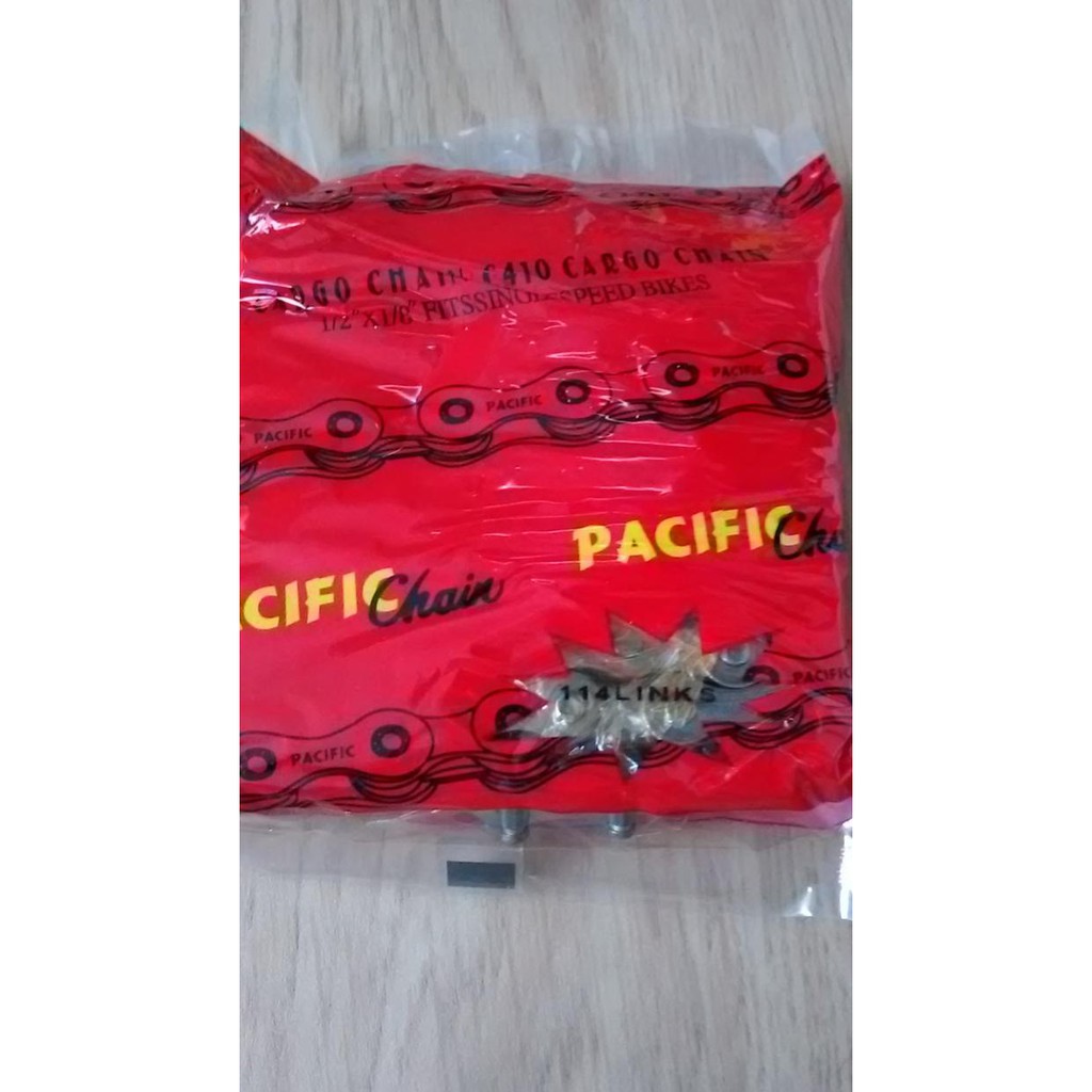 Rantai Sepeda Bmx Pacific Krom Putih 114L