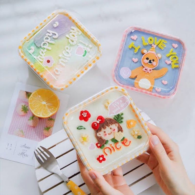 Korean Dessert Bento Cake Box