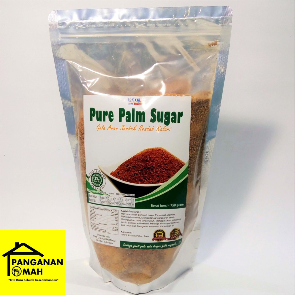 

Pure Palm Sugar 750gr - Gula Aren Bubuk Murni