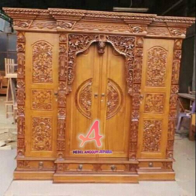 almari pakaian gebyok terbaru,mebel jepara,furniture