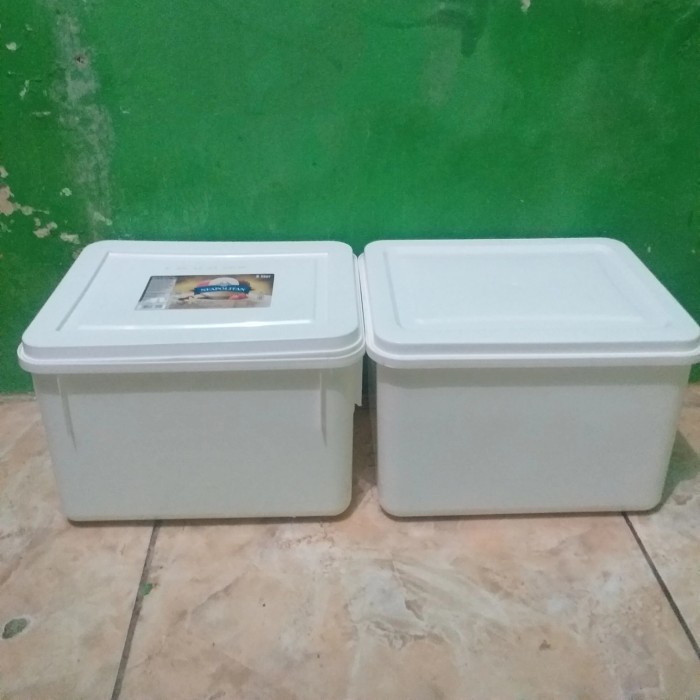 ember es campina 8 liter/box es cream/ember es/ember ikan cupang - putih polos, 8literkotak