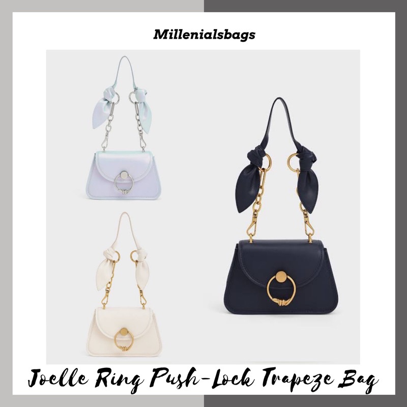 Cnk Joelle Ring Pushlock Trapeze Bag
