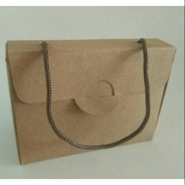 

BOX KARTON HADIAH SOUVENIR TAS MINI BAHAN KERTAS BROWNKRAFT