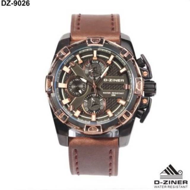 D-Ziner Jam Tangan Casual Men DZ-9026 Chrono..bagus dan cocok untuk pria bergaya clasic modern......