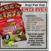 

Kopi black radix pak haji original isi 20 sachet