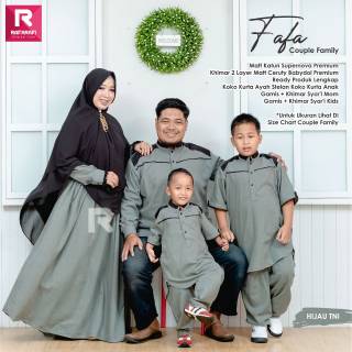  Baju  muslim  keluarga kapel ibu  ayah gamis anak  perempuan 