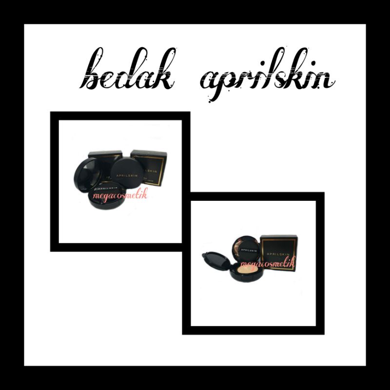 ( GRAB ) PERPC BEDAK exquisite &amp; delicate bb Cushion  bio@qua  / APRILSKIN BLACK MAGIC SNOW CUSHION