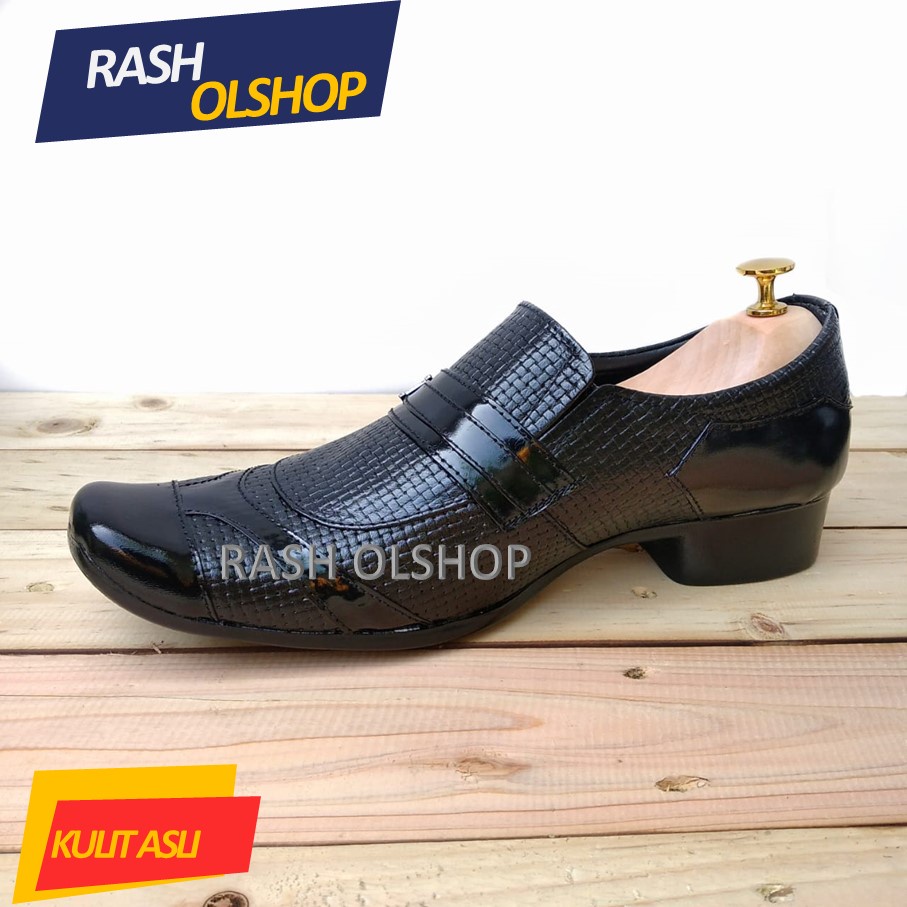 Sepatu Pria Formal Kerja Pantofel Lancip Bahan Kulit Asli Premium Dan Berkualitas