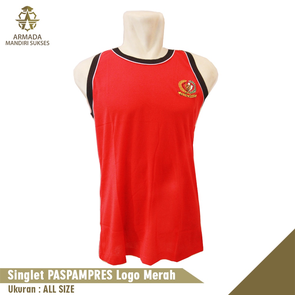 Kaos Singlet Paspampres Logo - Kaos Dalam Paspampres