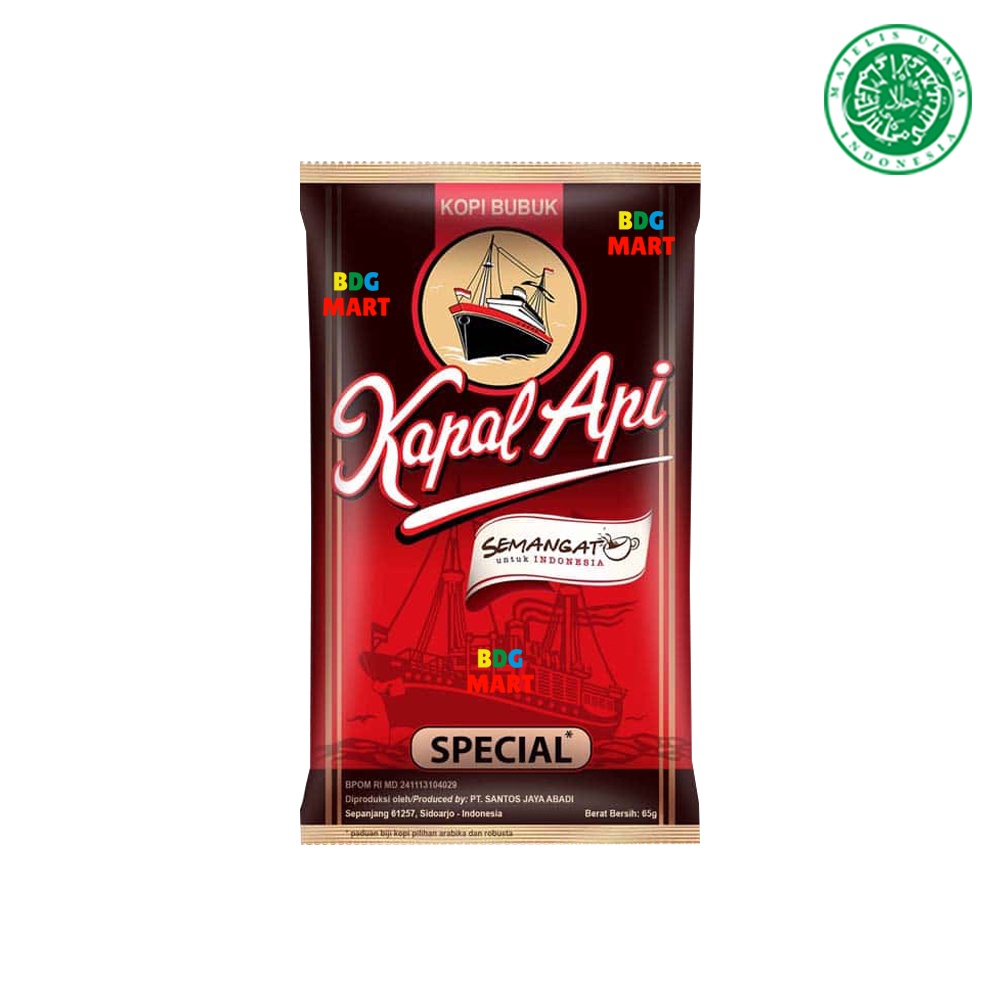 

Kapal Api Special Mix Minuman Kopi Bubuk Indonesia Halal MUI - 65gr