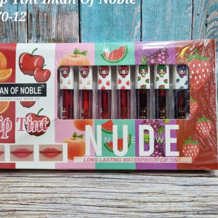 ➹ 12 Pcs Lip Tint Liptint Iman Of Noble Ice Cream ✷