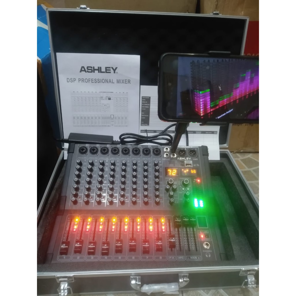 Mixer ASHLEY LM 8 - Original 8 Channel ASHLEY LM8 LM 8 FREE HARDCASE + TONGSIS