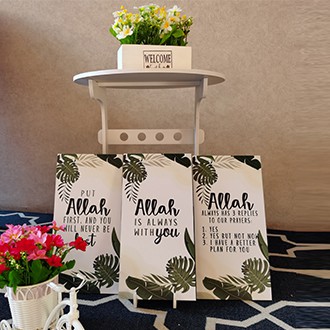 1 SET 3 PCS Wall decor Hiasan Dinding Rumah Islamic Quotes Pajangan Dinding Kamar Tidur Allah Lafadz