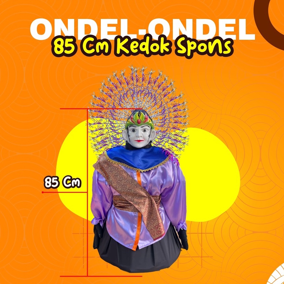 Ondel Ondel Anak Topeng spons / Topeng Karet (Bisa Masuk Anak) / Ondel Ondel