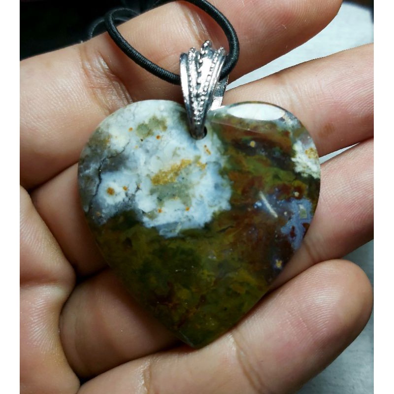 Liontin Batu Akik Pancawarna Klawing