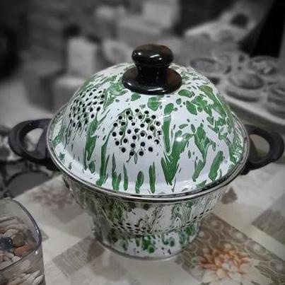 TEMPAT NASI WAKUL BAKUL SANGKU ENAMEL BLIRIK BLURIK LURIK LORENG