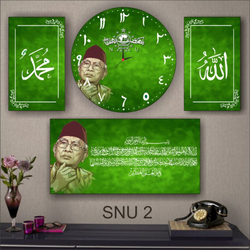 Jam Dinding ulama / Jam Dinding NU Unik 1Set-1