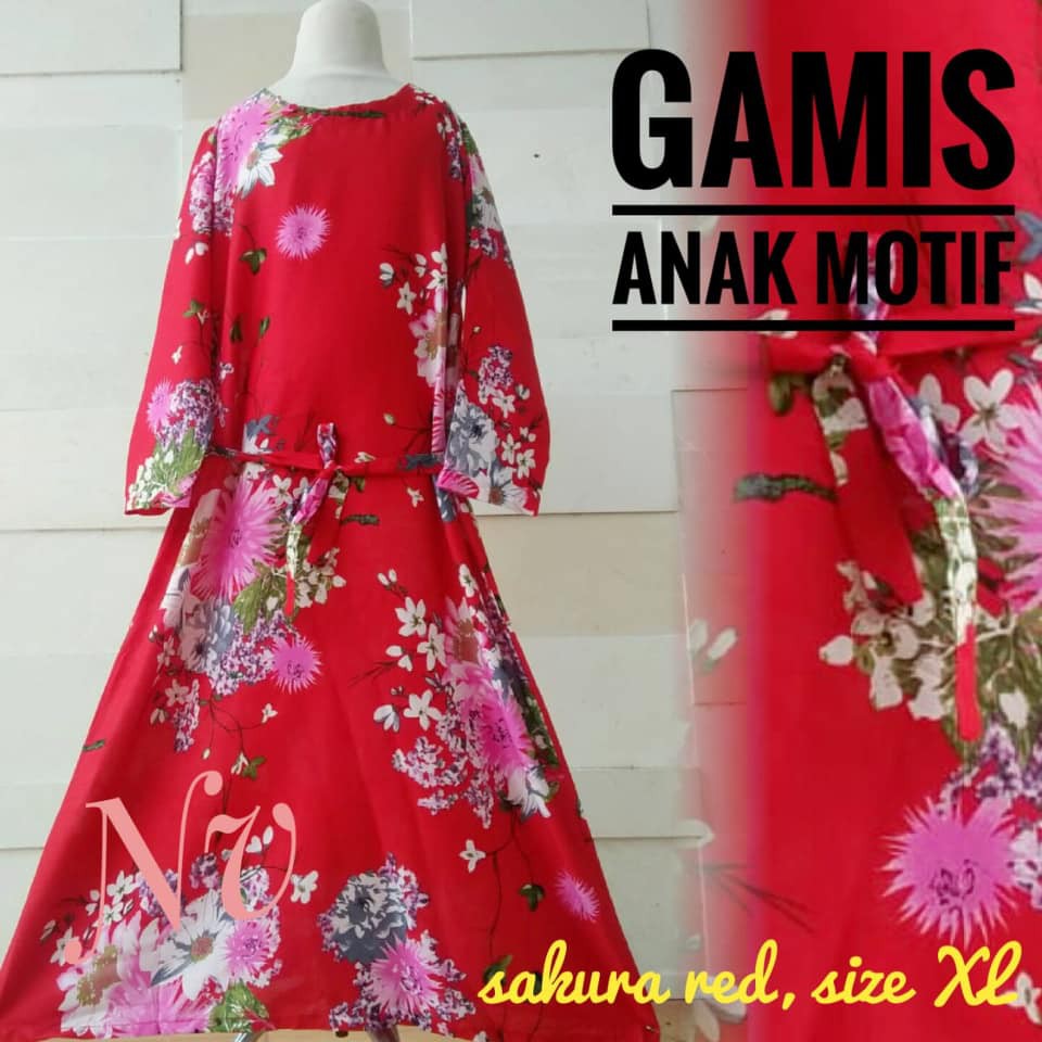 BAJU ANAK GAMIS MOTIF (XL)