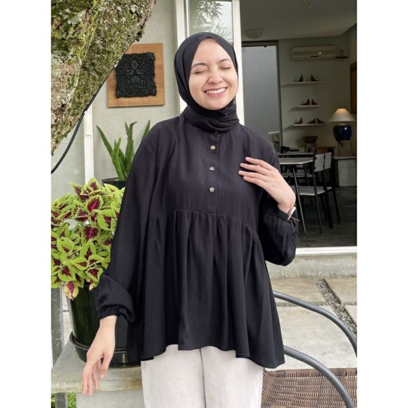 ARINA BLOUSE RAYON CRINCLE / BlOUSE ATASAN WANITA KEKINIAN /MUSLIM WANITA