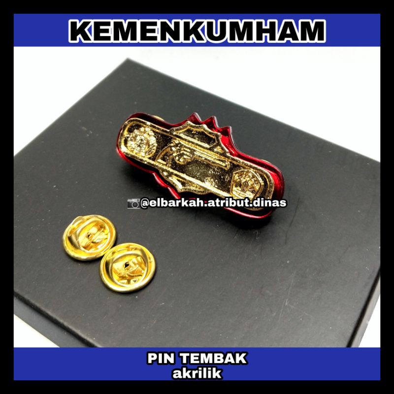 PIN TEMBAK AKRILIK TERBARU EXKLUSIVE GOLD PLETING