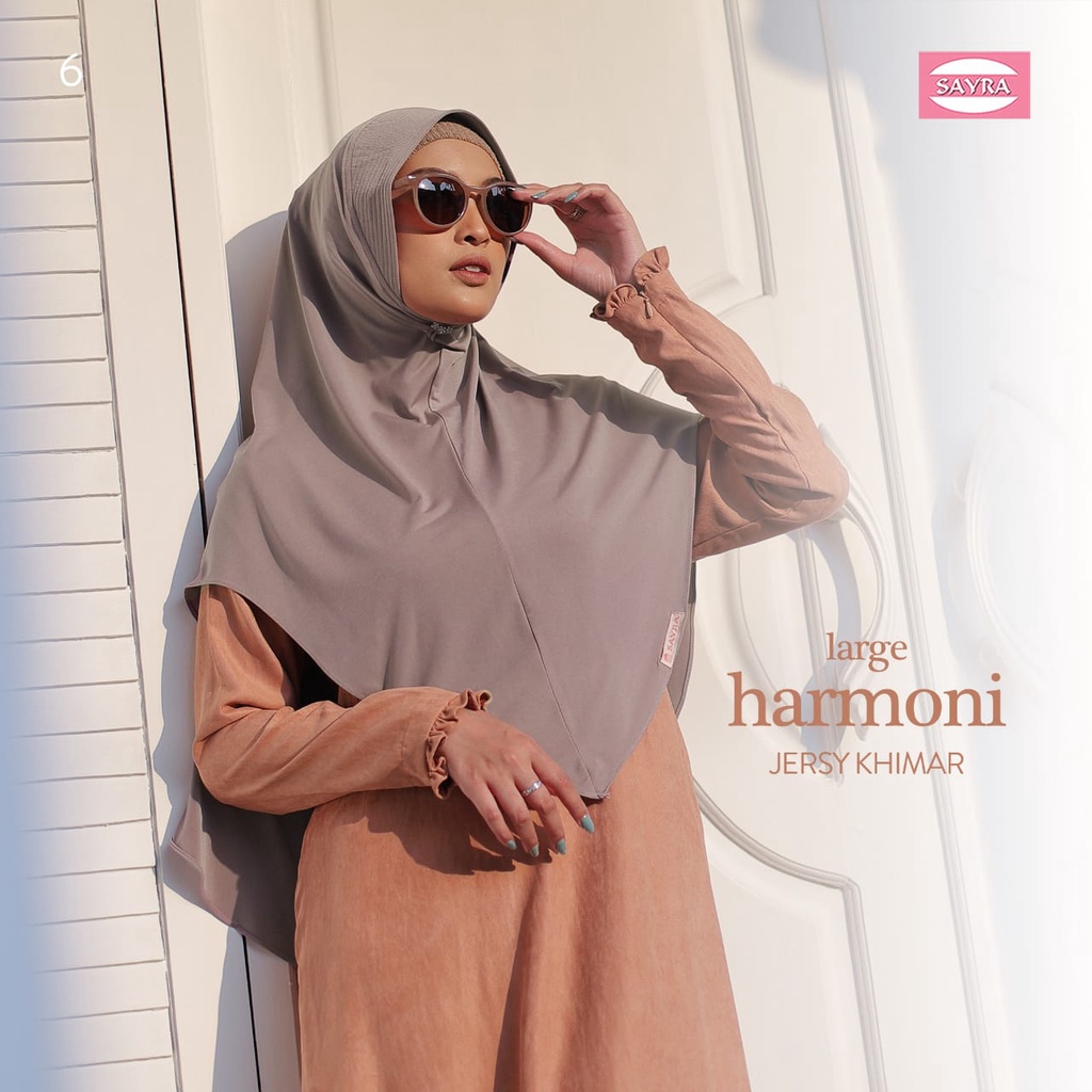 Jilbab Instan Bergo Harmoni Large & XL Jersy Khimar Ori Sayra SAYRA1-1