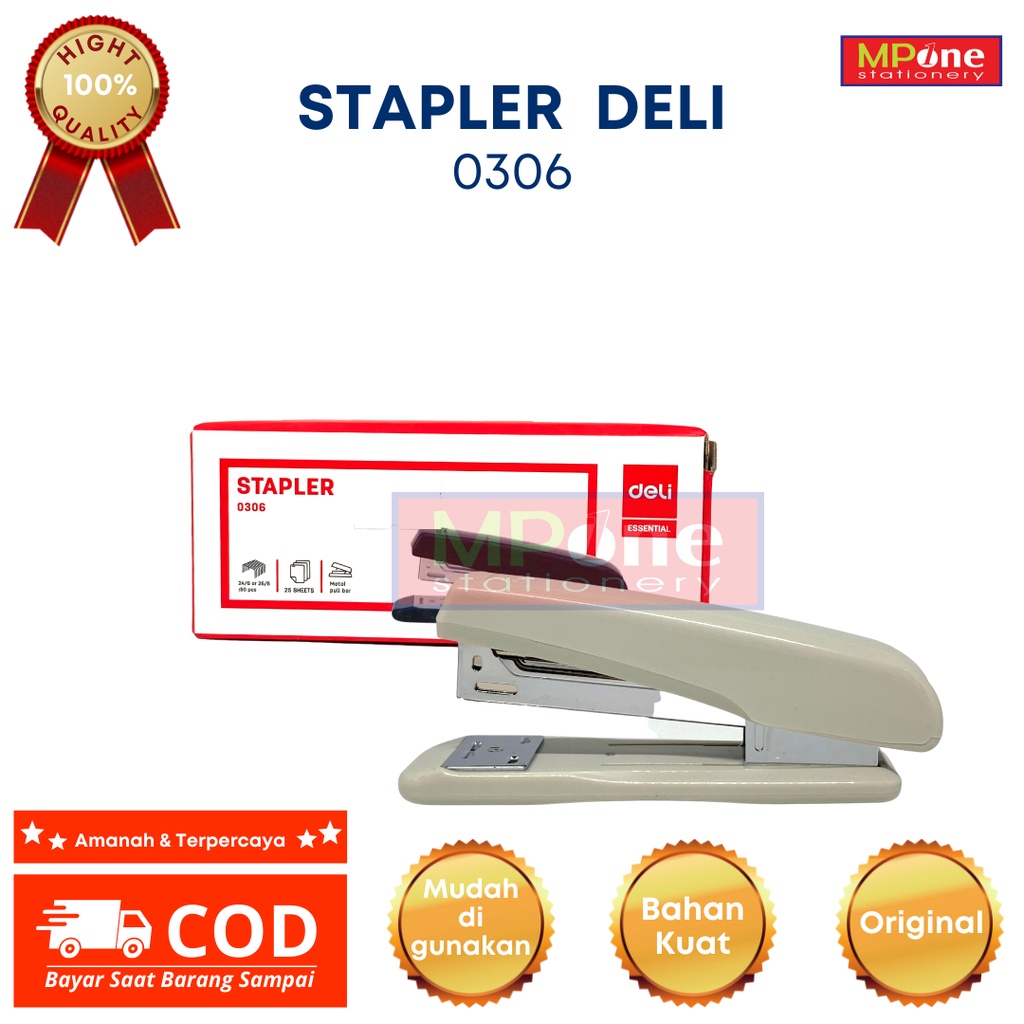 

Strapler Deli ukuran 24/6 / Strapless Deli Tanggung / Staples Deli 0306