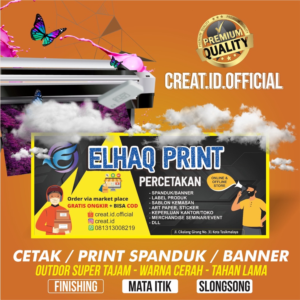 CETAK SPANDUK BANNER PER METER