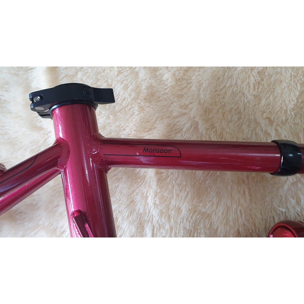 Frame plus Handlepost Fnhon Monsoon Merah Discbrake Not Ubrike