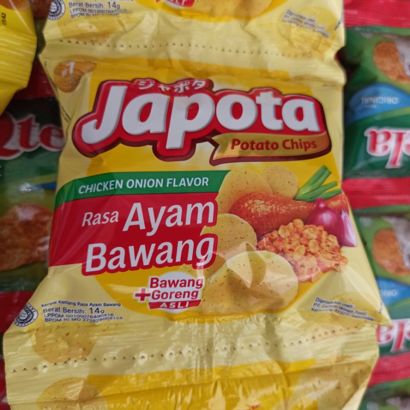 

Japota Potato Chips Chicken Onion Flavor Rasa Ayam Bawang