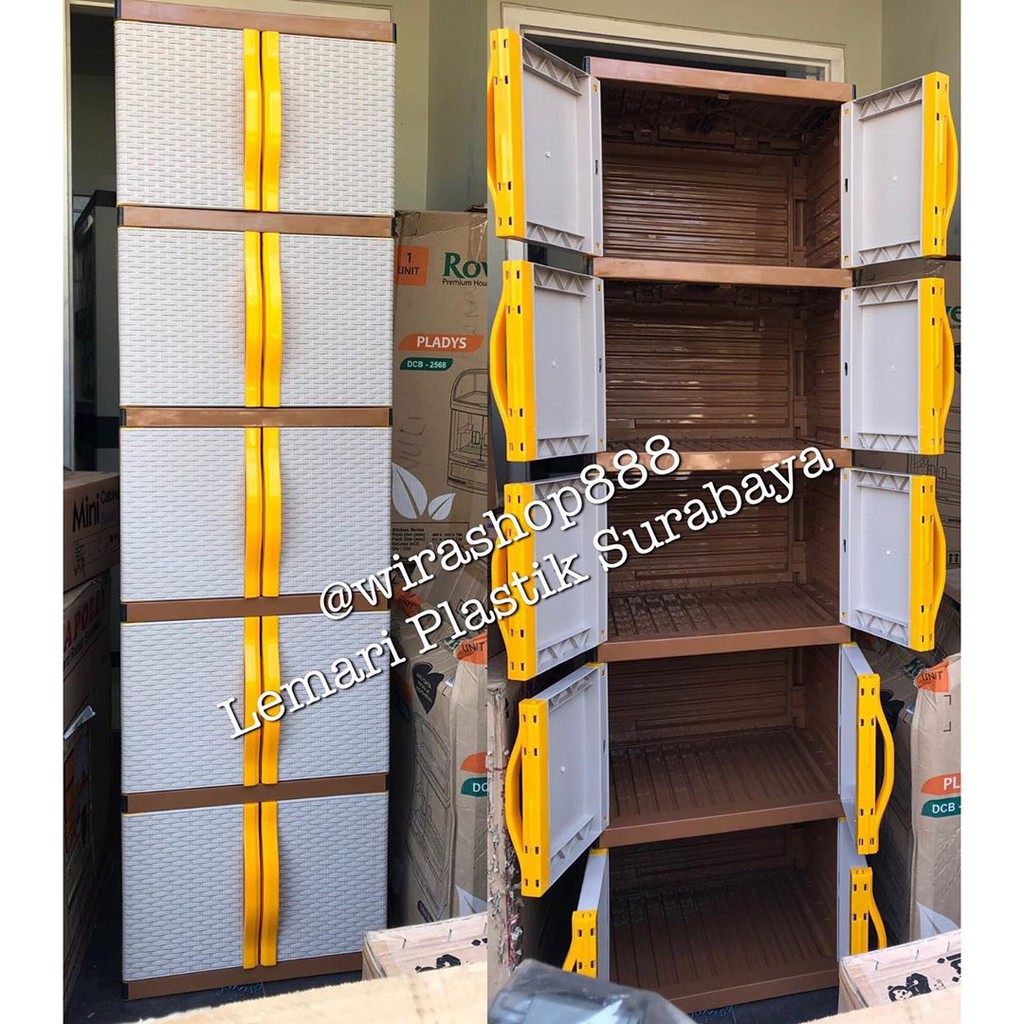 Lemari Plastik MIni Club Rotan 5 susun Shopee Indonesia Lemari Plastik MIni Club Rotan 5 susun Shopee Indonesia