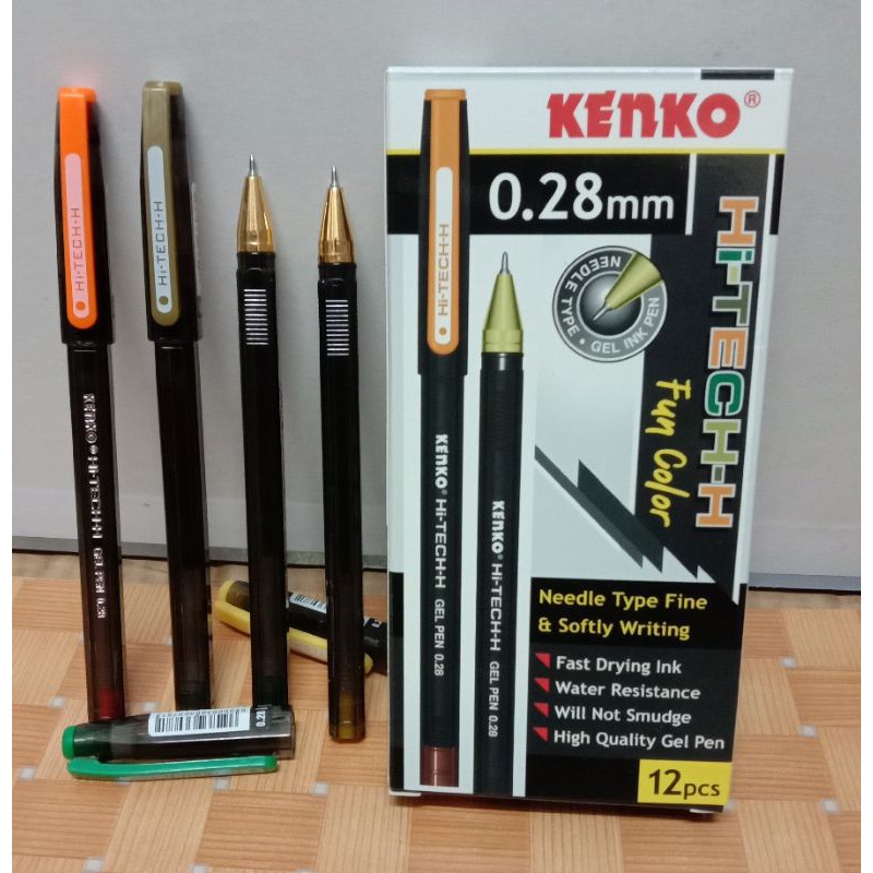 

PULPEN GEL KENKO HI-TECH-H 0,28 Mm ( PER LUSIN ISI 12 PCS ) WARNA HITAM