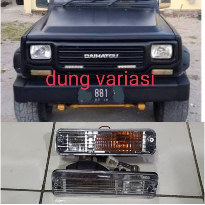lampu sein bumper kristal feroza taft gt