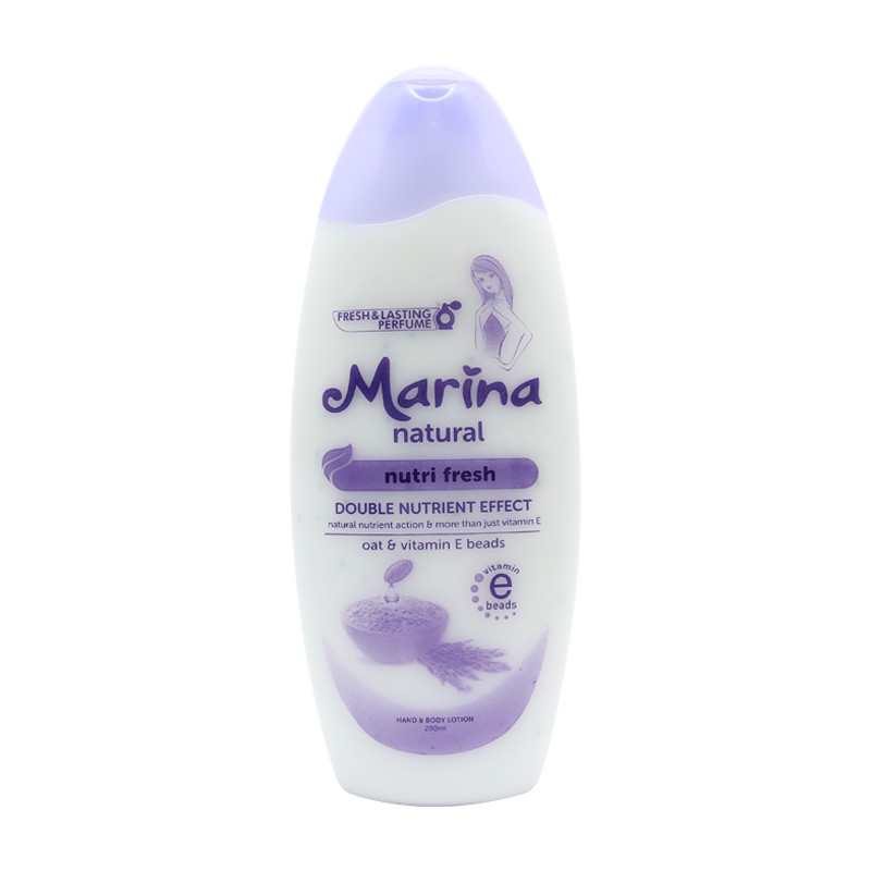 Jual Marina Hand Body Lotion Natural Nutri Fresh 200ml (105955