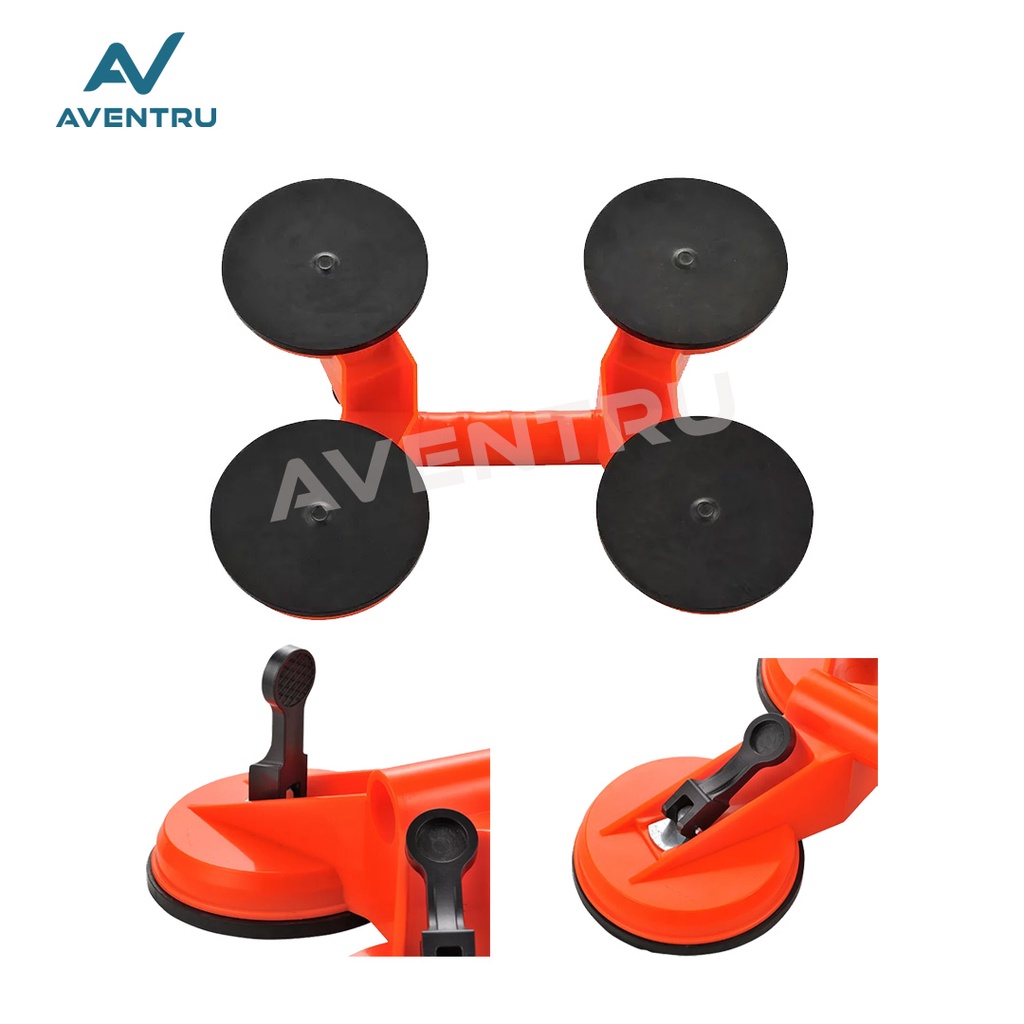 Glass Suction Four Cups Sucker Plate Kop Kaca Keramik 1 2 4 Kaki 4 PVC