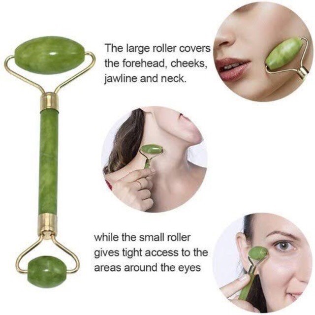 Roller Jade / Jade Roller Face Guasha Alat Pijat Wajah Facial Massage