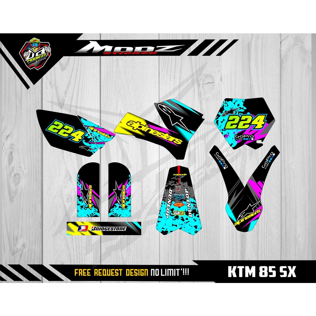 DECAL KTM 85 OLD