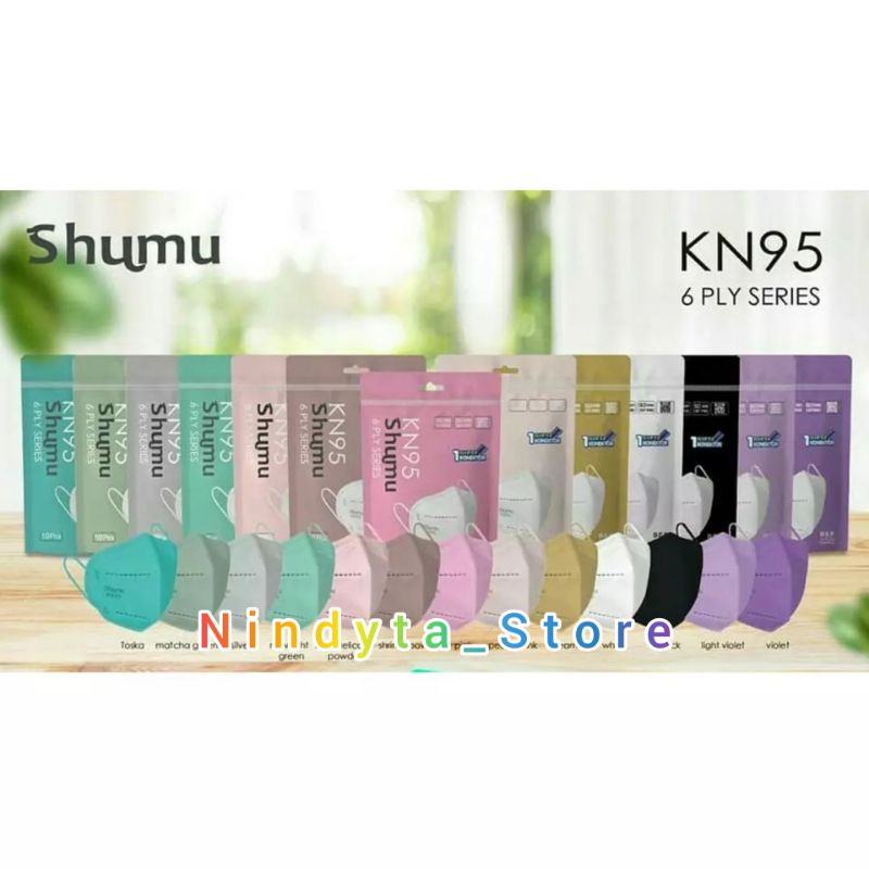 Masker Shumu KN95 / Masker Medis / Original / Shumu / Masker 6Ply / Masker Dewasa / Masker KN95