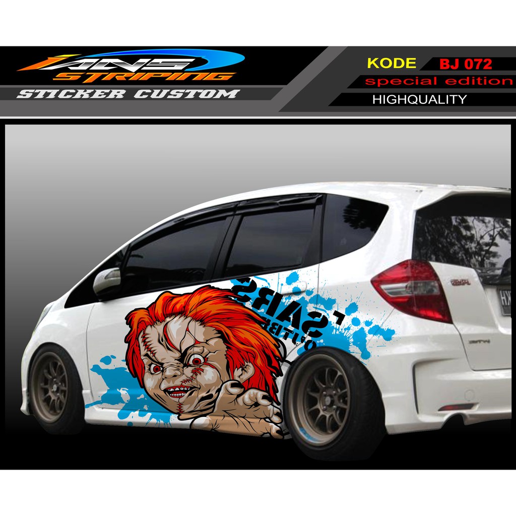 VARIASI STICKER MOBIL HONDA JAZZ